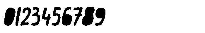 Almond Croissant Solid Slant Font OTHER CHARS