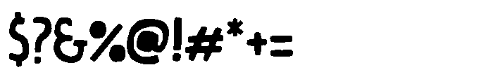 Almond Croissant Solid Font OTHER CHARS