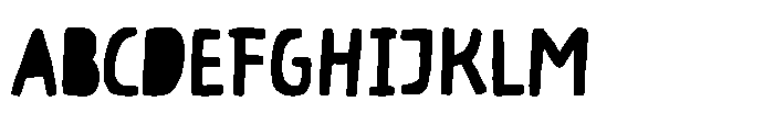 Almond Croissant Solid Font UPPERCASE