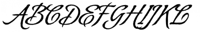 Almond Script Font UPPERCASE