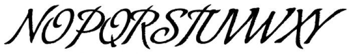 Almond Script Font UPPERCASE