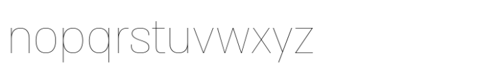 Almoni Thin Font LOWERCASE