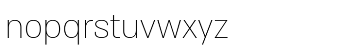 Almoni Ultra Light Font LOWERCASE