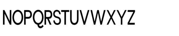 Aloevera sans Condensed Regular Font UPPERCASE