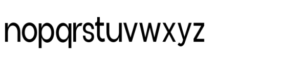 Aloevera sans Condensed Regular Font LOWERCASE