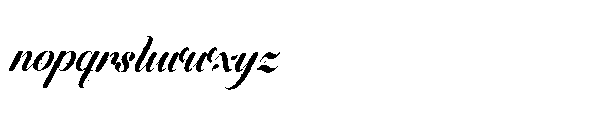 Aloffine Scriptura Italic Font LOWERCASE