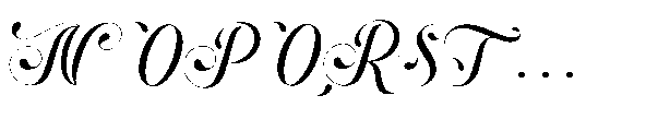 Aloffine Scriptura Regular Font UPPERCASE