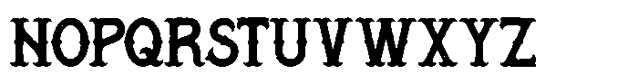 Aloheaven Rough Font UPPERCASE