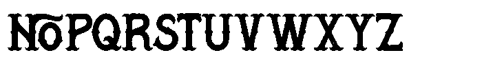 Aloheaven Rough Font LOWERCASE