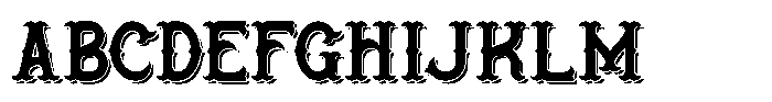 Aloheaven Shadow Font UPPERCASE