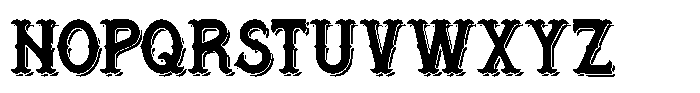 Aloheaven Shadow Font UPPERCASE