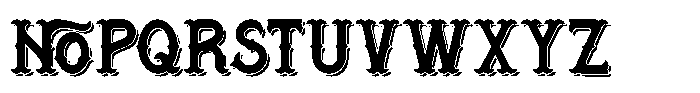 Aloheaven Shadow Font LOWERCASE