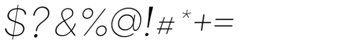 Along Sans Extra Light Italic Font OTHER CHARS