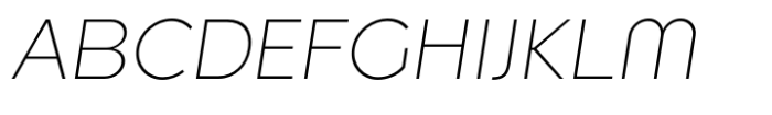 Along Sans Extra Light Italic Font UPPERCASE
