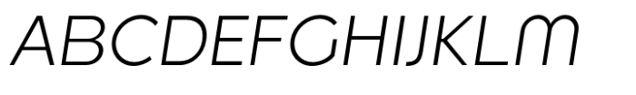 Along Sans Light Italic Font UPPERCASE
