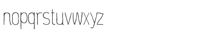 Along Sans Rasoe Thin Font LOWERCASE