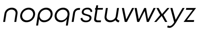 Along Sans Regular Italic Font LOWERCASE