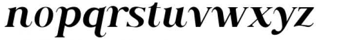 Along Serif BSC Medium Italic Font LOWERCASE