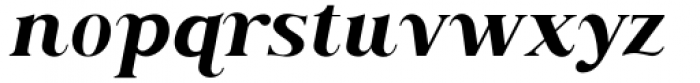 Along Serif BSC Semi Bold Italic Font LOWERCASE