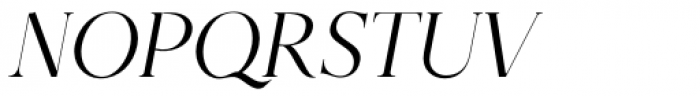 Along Serif BSC Thin Italic Font UPPERCASE