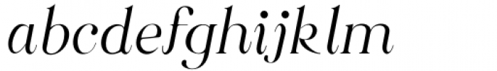 Along Serif BSC Thin Italic Font LOWERCASE