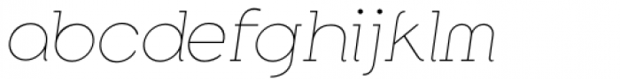 Along Slab Work Thin Italic Font LOWERCASE