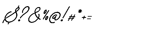 Alontima Italic Font OTHER CHARS
