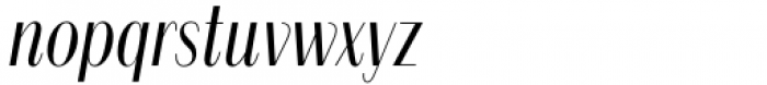 Alonzo Cnd Light Italic Font LOWERCASE