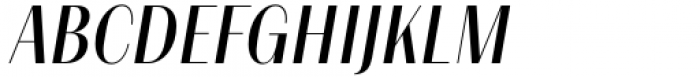 Alonzo Cnd Regular Italic Font UPPERCASE