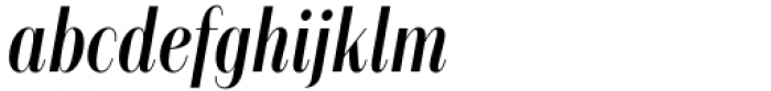 Alonzo Cnd Regular Italic Font LOWERCASE