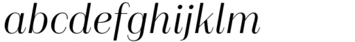 Alonzo Light Italic Font LOWERCASE