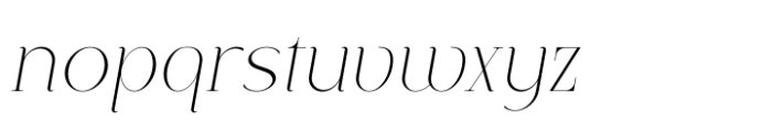 Alora Italic Font LOWERCASE