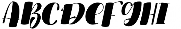 Alothea Italic Font UPPERCASE