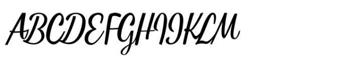 Alpenable Script Regular Font UPPERCASE