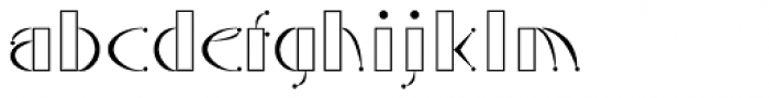 Alph Deco Font LOWERCASE