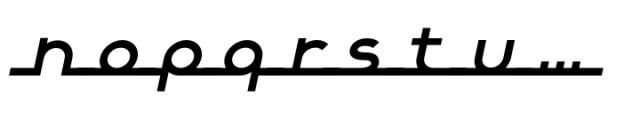 Alpha Strada Racer Italic Font LOWERCASE