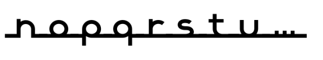 Alpha Strada Racer Font LOWERCASE