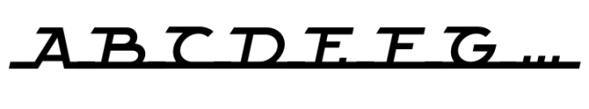 Alpha Strada Super Caps Italic Font UPPERCASE