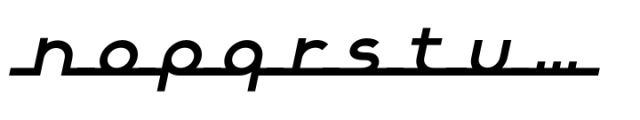Alpha Strada Super Caps Italic Font LOWERCASE