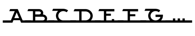 Alpha Strada Super Caps Font UPPERCASE