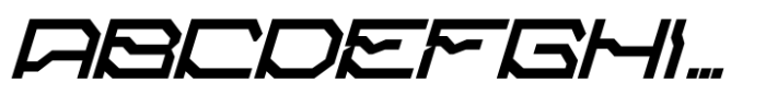 Alpha Techno Italic Font UPPERCASE