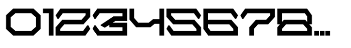 Alpha Techno Regular Font OTHER CHARS