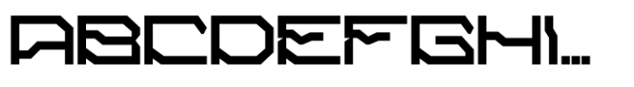 Alpha Techno Regular Font UPPERCASE