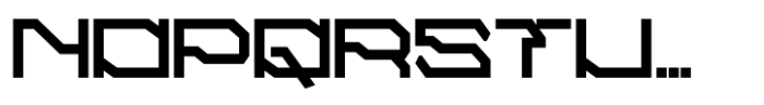 Alpha Techno Regular Font UPPERCASE