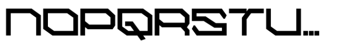 Alpha Techno Regular Font LOWERCASE