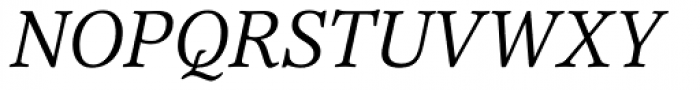Alphabet Asri Italic Font UPPERCASE
