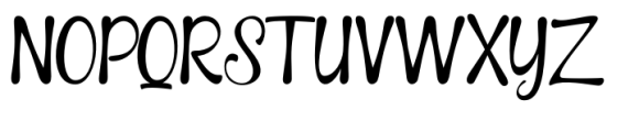Alphabet Handwritten Font UPPERCASE