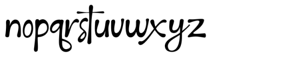 Alphabet Handwritten Font LOWERCASE