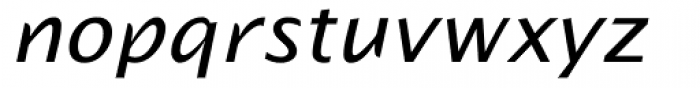 Alphabet Italic Font LOWERCASE