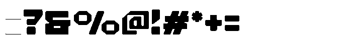 Alphatron Font OTHER CHARS